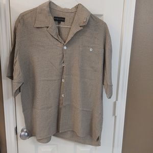 used men's Baracuta large button down shirt